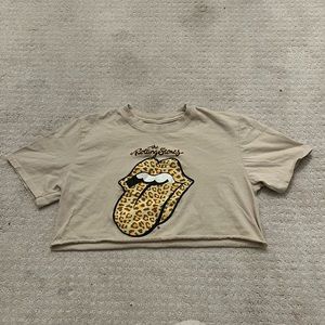 Cropped Rolling Stones tee